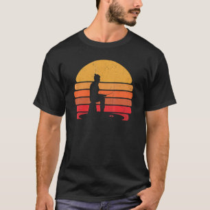 Camiseta Retro Pesca Do Gelo Congelada Lago Vintage Peixe F