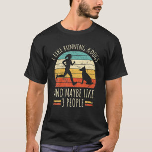 Camiseta Retro Pet Dog Lover Eu Gosto De Correr