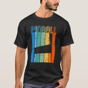 Camiseta Retro Pinball Classic Machin Vintage Look