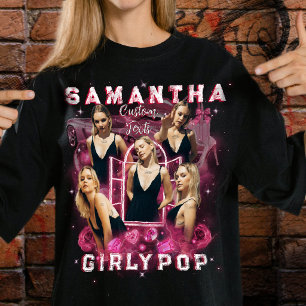 Camiseta Retro Pirata Rap Rosa Feminina Adicionar 