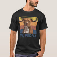 Retro Pitbull Ow Pessoas Pitbull ama cão