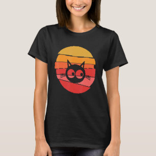 Camiseta Retro Pixel Art Cat Design Animal Amigos Cat Love