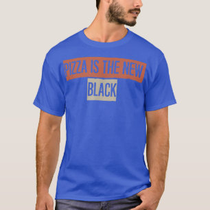 Camiseta Retro, Pizza É O Novo Funny Negro 27874990
