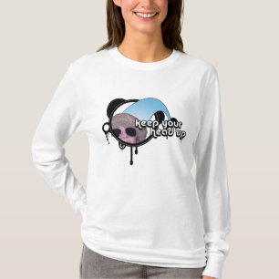 Camiseta retro pj: mantenha a cabeça erguida