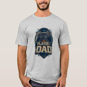 Camiseta Retro Player 1 Pai Gamer
