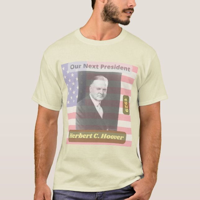 Camiseta Retro PoliHerbert Hoover Presidente Art. 1929 (Frente)
