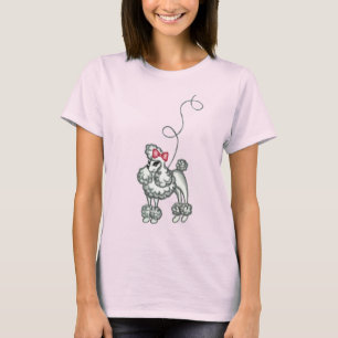 Camiseta Retro Poodle Francês