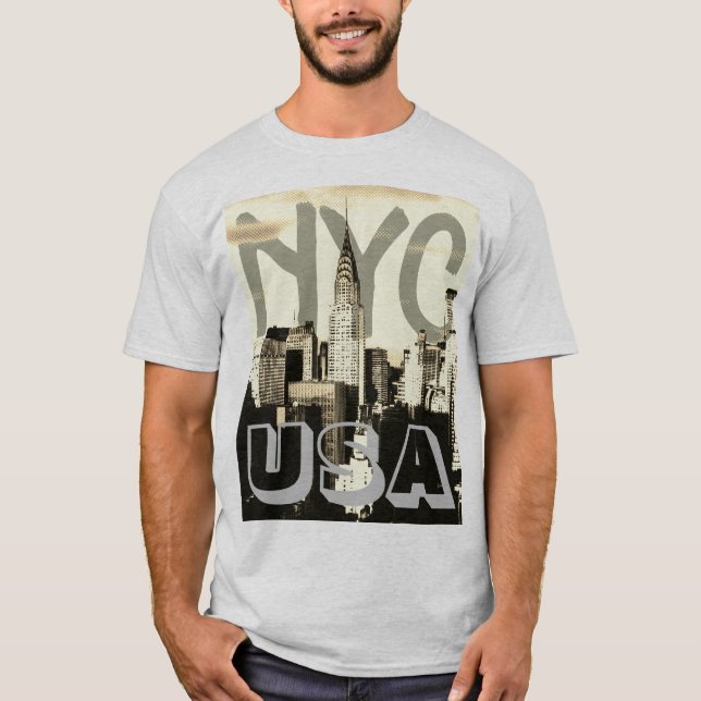 Camiseta Retro Pop Art Comic Nova Iorque NYC EUA (Frente)
