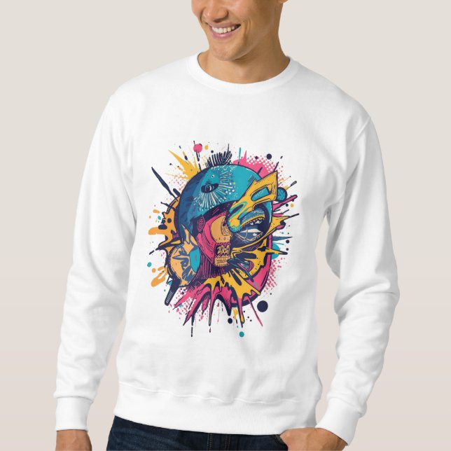 Camiseta Retro Pop Art – Design Ousado da Juventud (Frente)