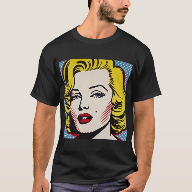 Camiseta Retro Pop Art Diva (Frente)