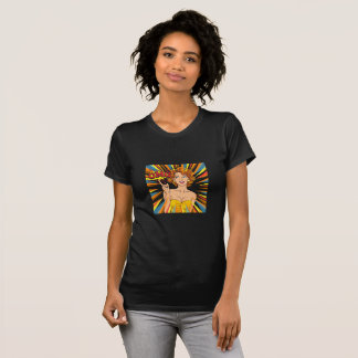 Camiseta Retro pop art, OMG pin-up girl