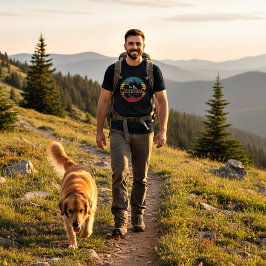 Camiseta Retro pôr do sol Montanha master