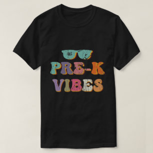 Camiseta Retro Pre K Volta Ao Professor No Primeiro Dia