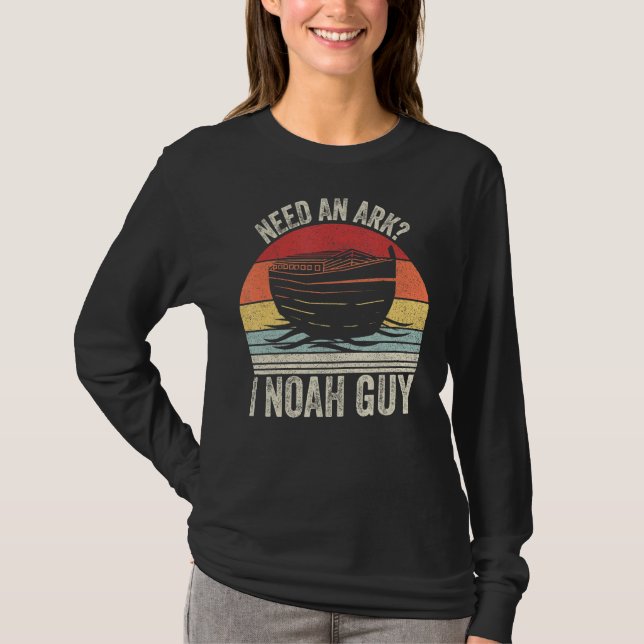 Camiseta Retro Precisa De Arca Eu Noah Cara Christian Pun E (Frente)