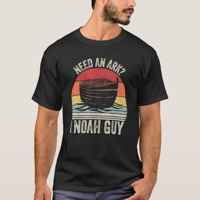 Camiseta Retro Precisa De Arca Eu Noah Cara Christian Pun E (Frente)