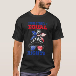 Camiseta Retro Pro Choice Estrelas Feministas Strips Iguais