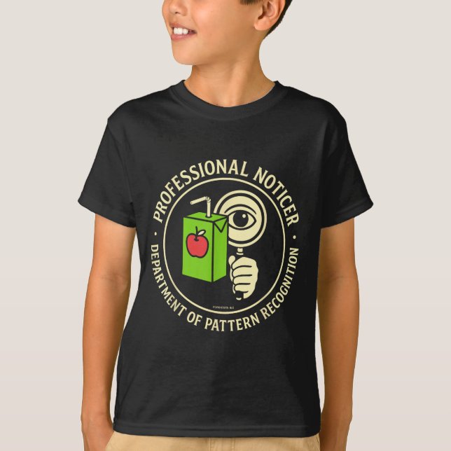 Camiseta Retro Professional Noticer Department Of Pattern R (Frente)