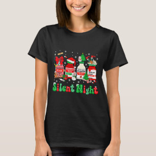 Camiseta Retro Profol Noite Silenciosa Enfermeiras de UTI E