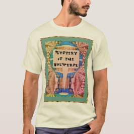 Camiseta retrô psicodélico misterioso do Universo