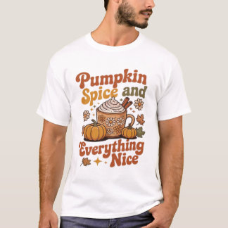 Camiseta Retro Pumpkin Spice Everything Nice Classic T-Shir