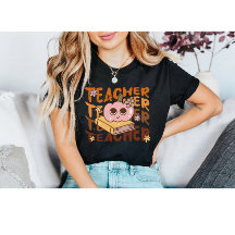 Retro Pumpkin Teacher Queda | Sala de aulas de out