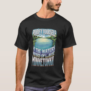 Camiseta Retro Purifique-Se No Lago Minnetonka Meme