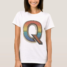 Camiseta Retro 'Q'