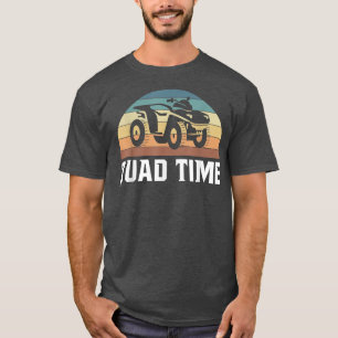 Camiseta Retro Quad Time Retro Rider Quad Bike