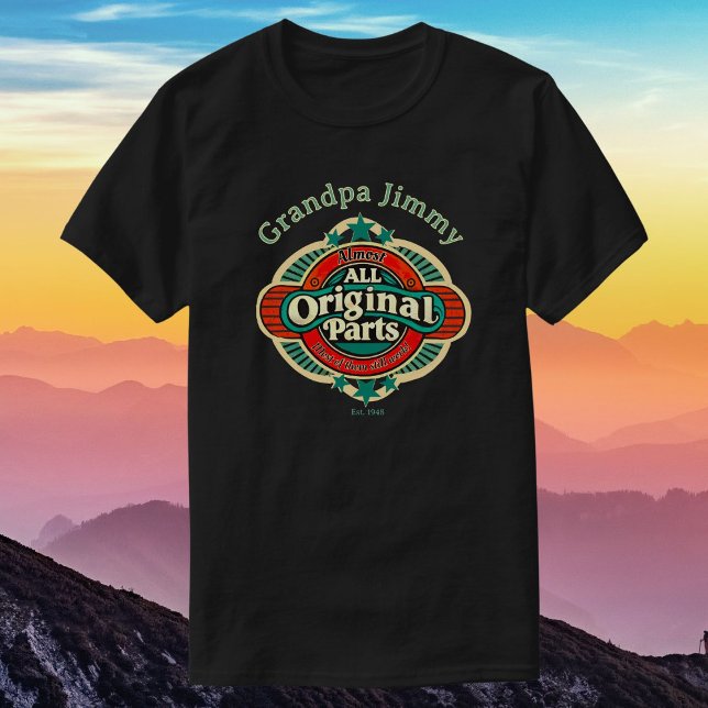 Camiseta Retro Quase Todas As Peças Originais Personalizada (Criador carregado)