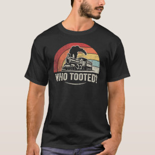 Camiseta Retro Que Tocou O Comboio Funny No Caminho De Ferr