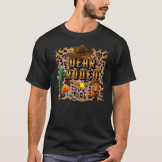 Camiseta Retro Querido Rodeio Leopardo Leopardo do País Oci