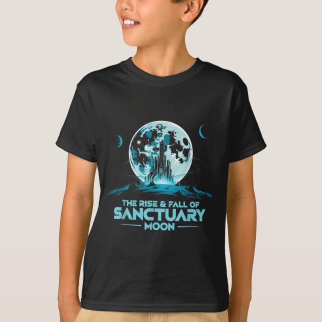 Camiseta Retro Quote The Rise And Fall Of Sanctuary Moon Cl (Frente)