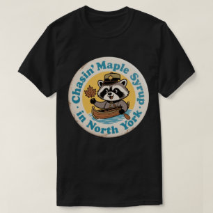 Camiseta Retro Raccoon Canoe North York