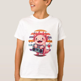 Camiseta Retro rádio Axolotl