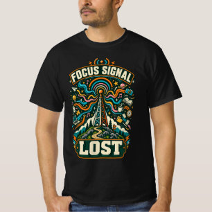Camiseta Retro Radio Sinal de Foco Perdido