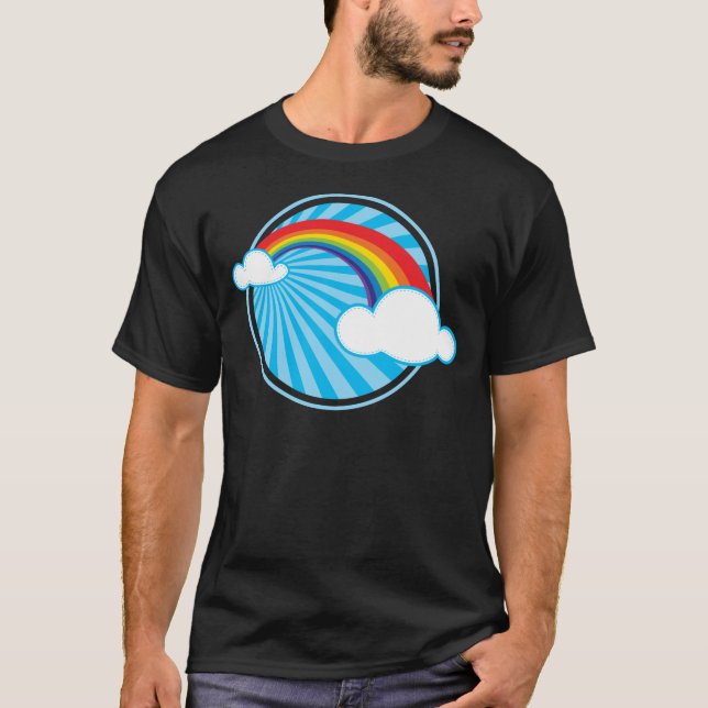 CAMISETA RETRO RAINBOW (Frente)
