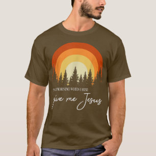 Camiseta Retro Rainbow In The Morning When I Rise Give Me J