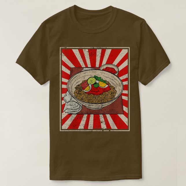 Camiseta Retro Ramen (Frente do Design)