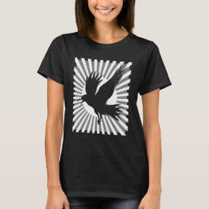 Camiseta Retro Raven - Coroa Negra Japonesa Estética