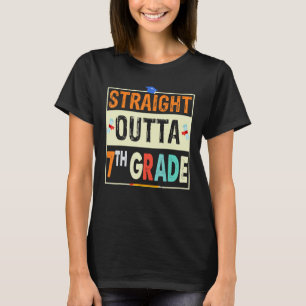 Camiseta Retro Recém Saído da 7ª Série 1º Dia de Aula