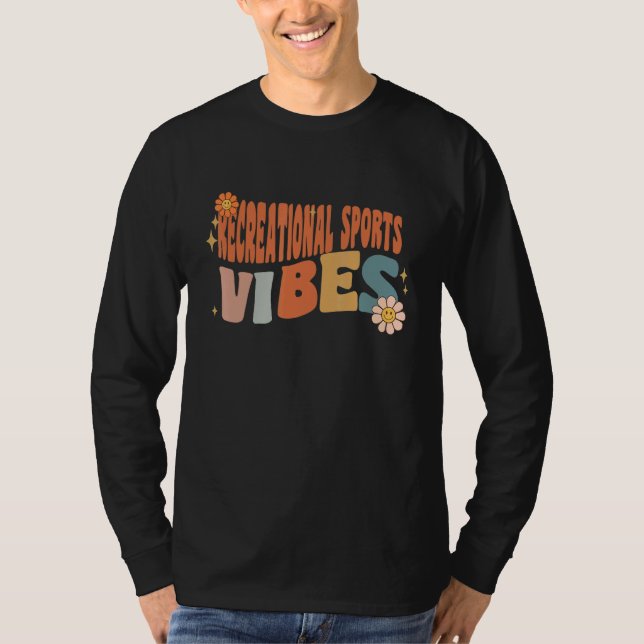 Camiseta Retro Recreational Sports Vibes Teacher Women Kids (Frente)