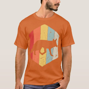 Camiseta Retro Red Fox Vintage Red Fox Silhouo Zoo Anima