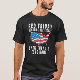 Camiseta Retro Red Friday Honrando Nossas Tropas Lembrem do