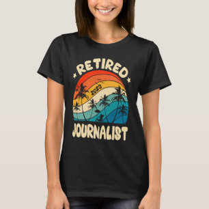 Camiseta Retrô Reformado Retirada Retirada De Jornalismo Vi