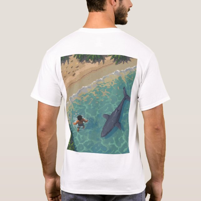 Camiseta Retro Respawn: Estilo de Vale de Stardew 8 Bits Ví (Verso)