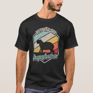 Camiseta Retro Respeite a Capybara Cute Capybara