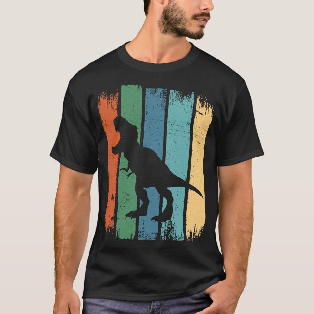 Camiseta Retro Rex Dino I Vintage Dinossaur (Frente)