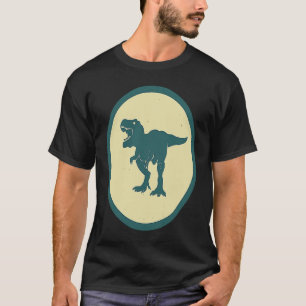 Camiseta Retro Rex Vintage Dinossaur Animais Selvagens