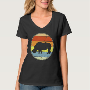 Camiseta Retro Rhino Vintage Rhino Spirit Animal 80s 90s S