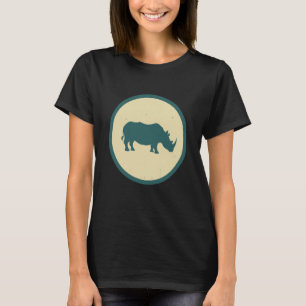 Camiseta Retro Rhino Vintage Wild Animal